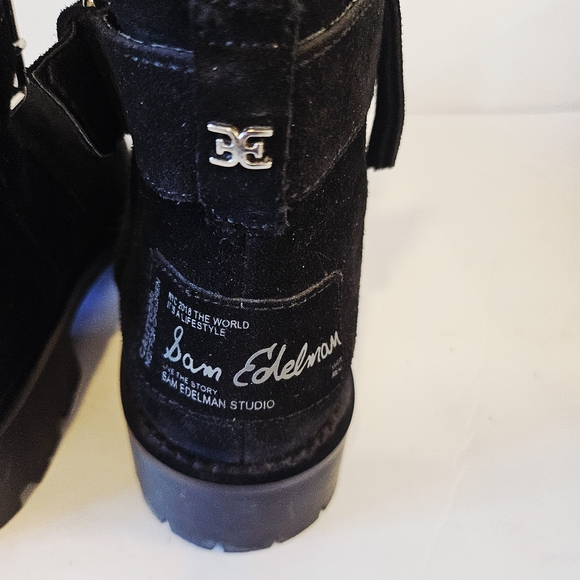 Sam Edelman Black Suede Winter Boots - Picture 8 of 12